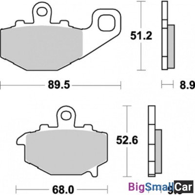 Тормозные колодки, задние Sinter / SBS 687LS - купить Новопокровской