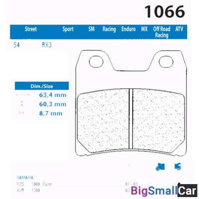 Тормозные колодки CL 1066RX3 - купить Новопокровской