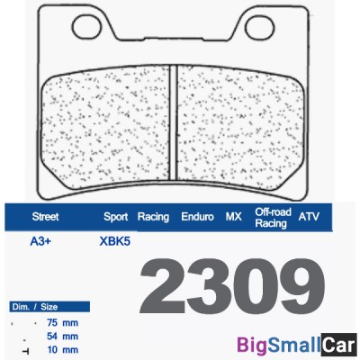 Тормозные колодки CL 2309A3 - купить Новопокровской