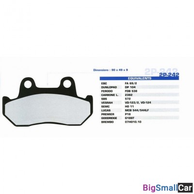 Тормозные колодки Nissin 2P-242SS - купить Новопокровской