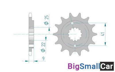 Звезда ведущая AFAM 20510-14 (JTF1309.14) - купить Новопокровской