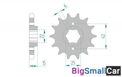 Звезда ведущая AFAM 20402-16 (JTF292.16) - купить Новопокровской