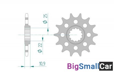 Звезда ведущая AFAM 21603-17 (JTF1581.17) YZF 600 R6  520 - купить Новопокровской