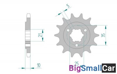 Звезда ведущая AFAM 22602-15 (JTF1448.15) - купить Новопокровской
