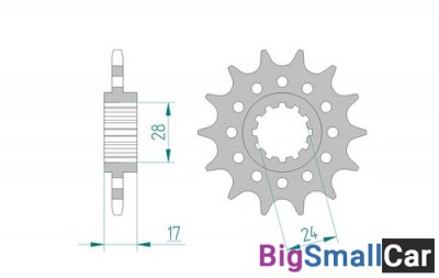 Звезда ведущая AFAM 20511-15 CBR 600 F  520 91-96 - купить Новопокровской