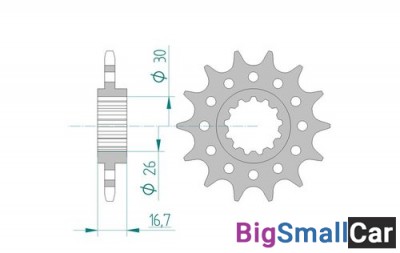 Звезда ведущая AFAM 20608-15 (JTF1269,15) CBR900RR  520 - купить Новопокровской
