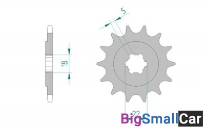 Звезда ведущая AFAM 24201-12 (JTF1445.12) - купить Новопокровской