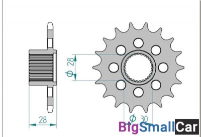 Звезда ведущая AFAM 37601-18 (APRILIA MANA 850) - купить Новопокровской
