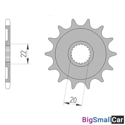 Звезда ведущая AFAM 21309-12 (JTF1590.12) - купить Новопокровской