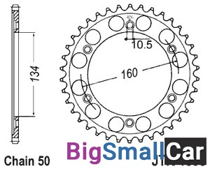 Звезда ведомая JT JTR1306.40 - купить Новопокровской