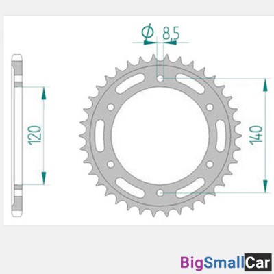 Звезда ведомая AFAM 10311-38 - купить Новопокровской