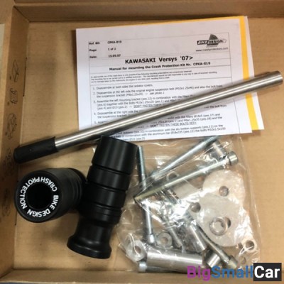 Слайдеры CRASH-PROTECTION Kawasaki KLE 650 Versus 07-15 CPKA-019-B - купить Новопокровской