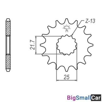 Звезда ведущая JT JTF520.17RB - купить Новопокровской