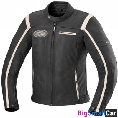 Куртка кожа IXS SHAWN 54 blk/wh X73714-038-54 - купить Новопокровской