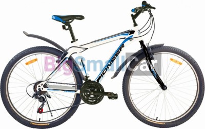 Дорожные велосипеды PIONEER TOWN 27,5/20 white-black-blue - купить Новопокровской