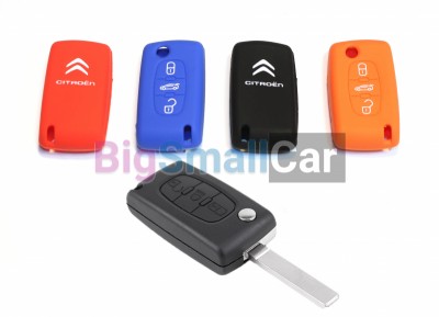 Силиконовый Чехол На Ключ Ситроен C4, C3, C2, Berlingo 3 Кнопки bgt228 - купить Новопокровской