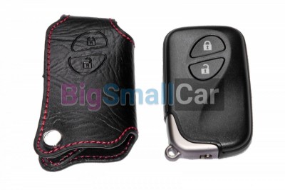 Чехол Для Ключа Lexus (Брелок), Кожаный, Цвет Нити Красный bgt321 - купить Новопокровской
