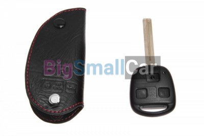 Чехол Для Ключа Lexus (Брелок), Кожаный, Цвет Нити Красный bgt323 - купить Новопокровской