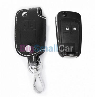 Чехол Для Ключа Opel (Брелок), Кожаный, Цвет Нити Белый bgt346 - купить Новопокровской