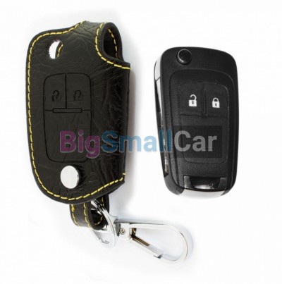 Чехол Для Ключа Opel (Брелок), Кожаный, Цвет Нити Белый bgt348 - купить Новопокровской