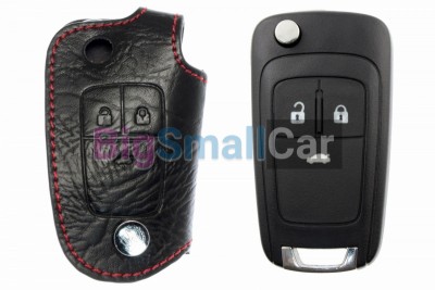 Чехол Для Ключа Chevrolet (Брелок), Кожаный, Цвет Нити Красный bgt391 - купить Новопокровской