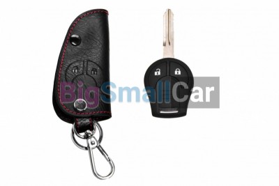 Чехол Для Ключа Nissan (Брелок), Кожаный, Цвет Нити Красный bgt434 - купить Новопокровской