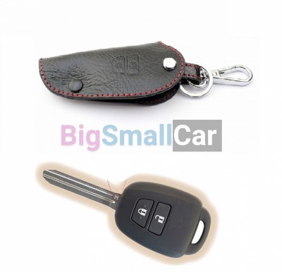 Чехол Для Ключа Toyota (Брелок), Кожаный, Цвет Нити Красный bgt506 - купить Новопокровской