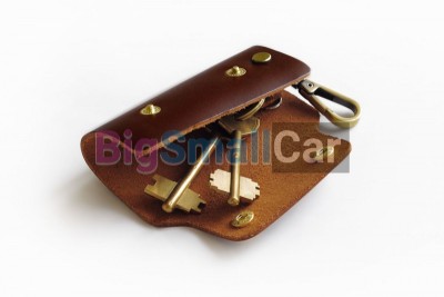 Чехол Для Ключей Bmw Универсальный, Кожаный, Темно-Коричневый bgt1007 - купить Новопокровской