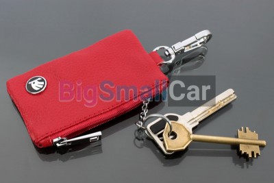 Чехол Для Ключей Skoda Универсальный, Кожаный С Металическим Значком, Красный bgt1076 - купить Новопокровской